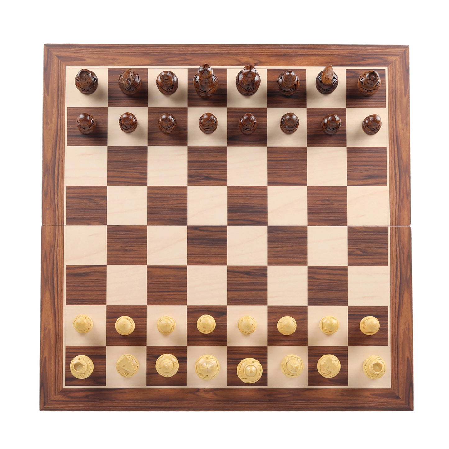 Handcrafted Wooden Chess Pieces – 3.75” King Size Weighted Tournament Set, Traditional Carved Design with Felt Base