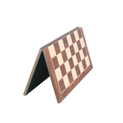 Burnt Blazed Series Hand-Carved Chess Pieces – 3.8” King Size Weighted Set in Burnt Boxwood & Natural Boxwood with Extra Queens