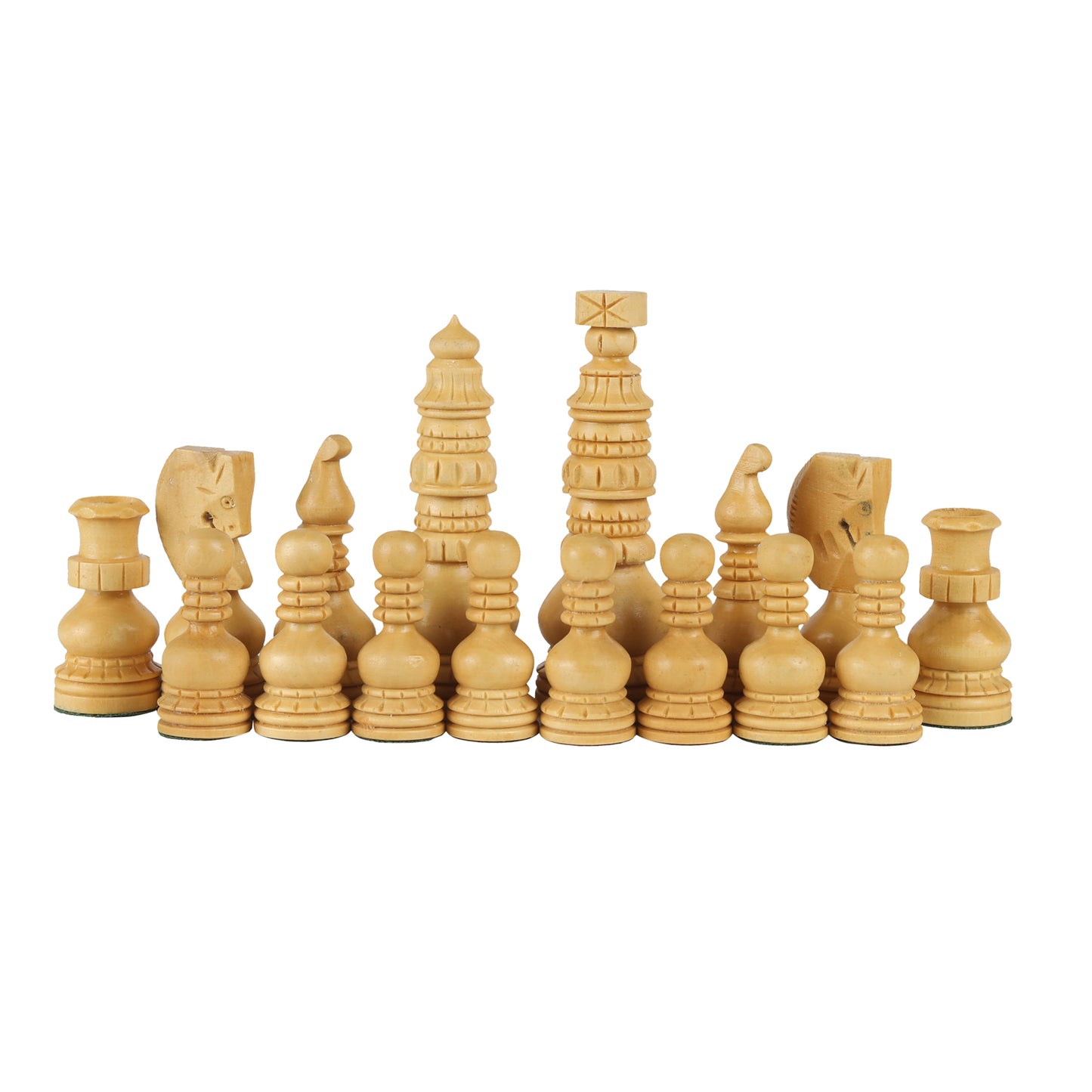Handcrafted Wooden Chess Pieces – 3.75” King Size Weighted Tournament Set, Traditional Carved Design, Rosewood & Boxwood