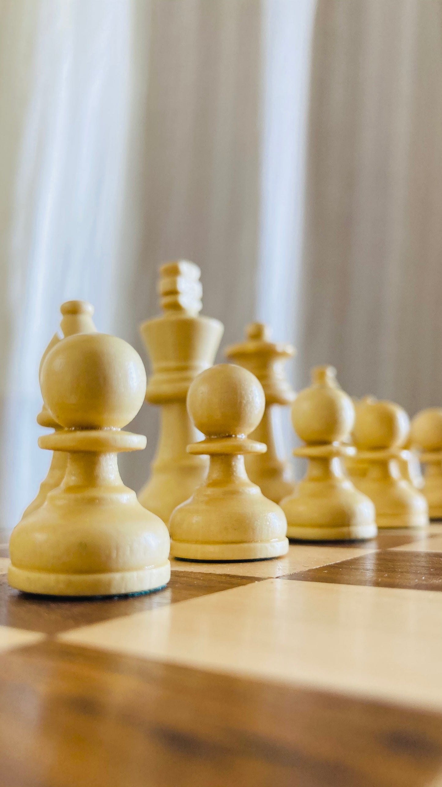 12-Inch Wooden Magnetic Chess Set with Drawer | Travel Wooden Chess Board Set