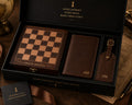 Luxury Wooden Chess Gift Set with Scented Candle & Matches – Premium Chess Board Game Gift Box for Chess Lovers